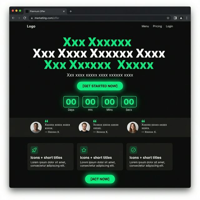 Modelo Landing X - Landing de alta conversión